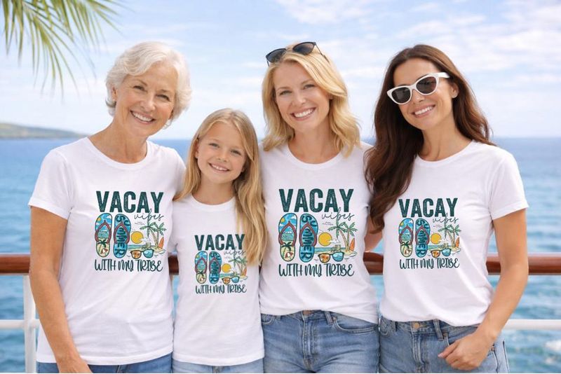 Vacay Vibes With My Tribe Shirt – image 8