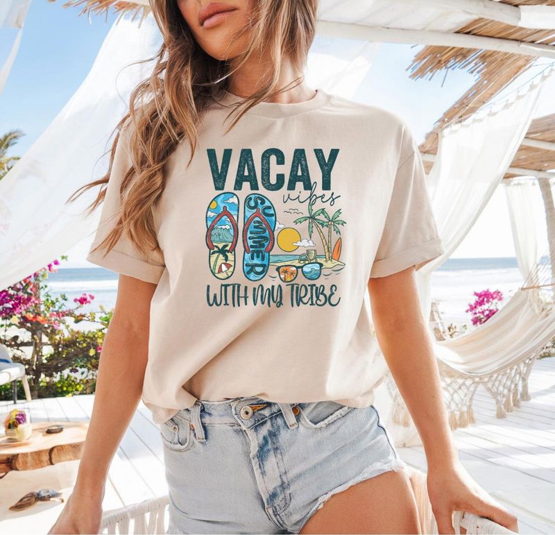 Vacay Vibes With My Tribe Shirt – image 9