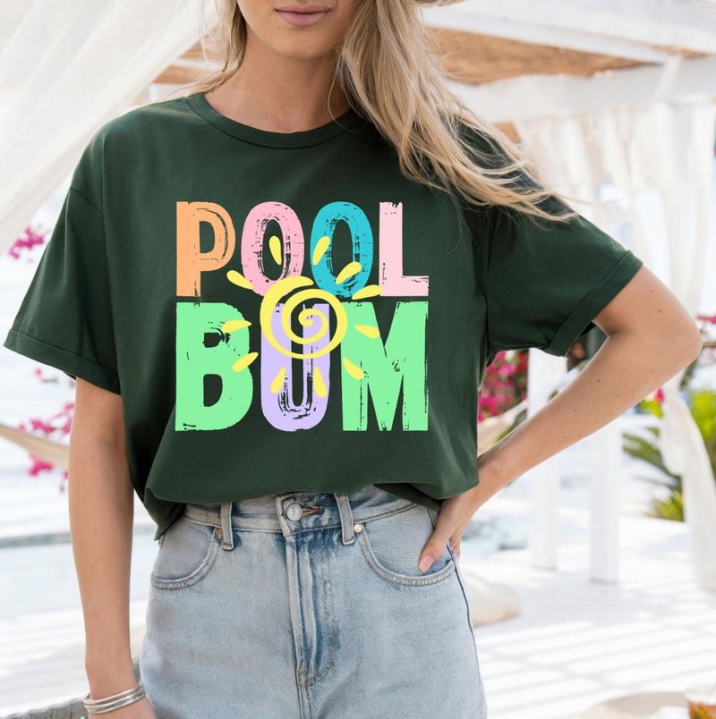 Retro Pool Bum Summer Graphic T-Shirt – image 9