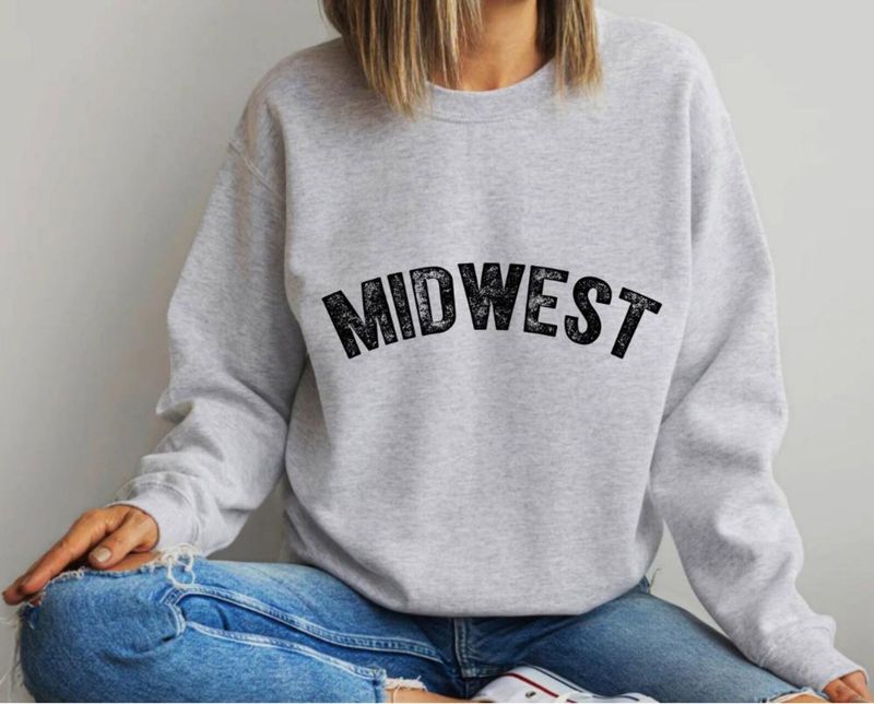 Midwest Sweatshirt: Trendy Varsity Crewneck – image 6