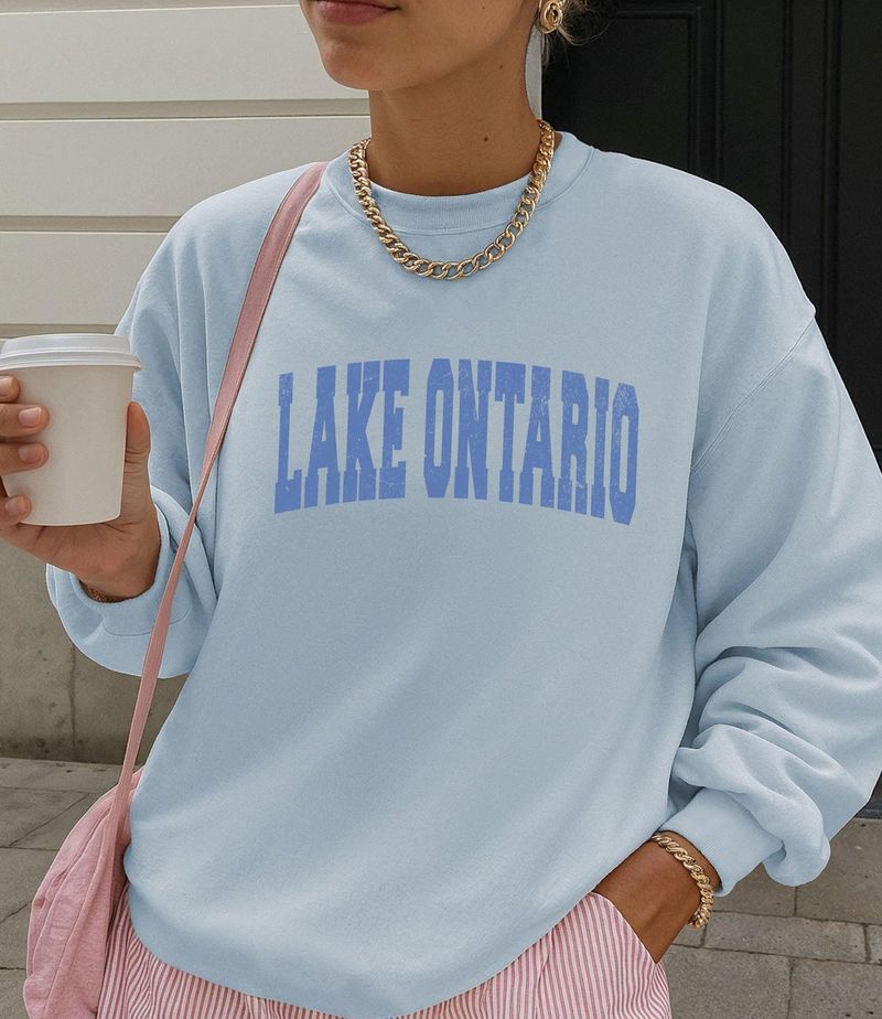 Lake Ontario Sweatshirt Vintage Distressed Ontario Shirt – image 2