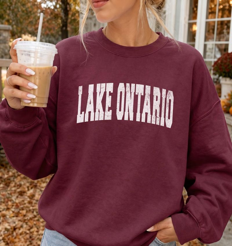 Lake Ontario Sweatshirt Vintage Distressed Ontario Shirt – image 11