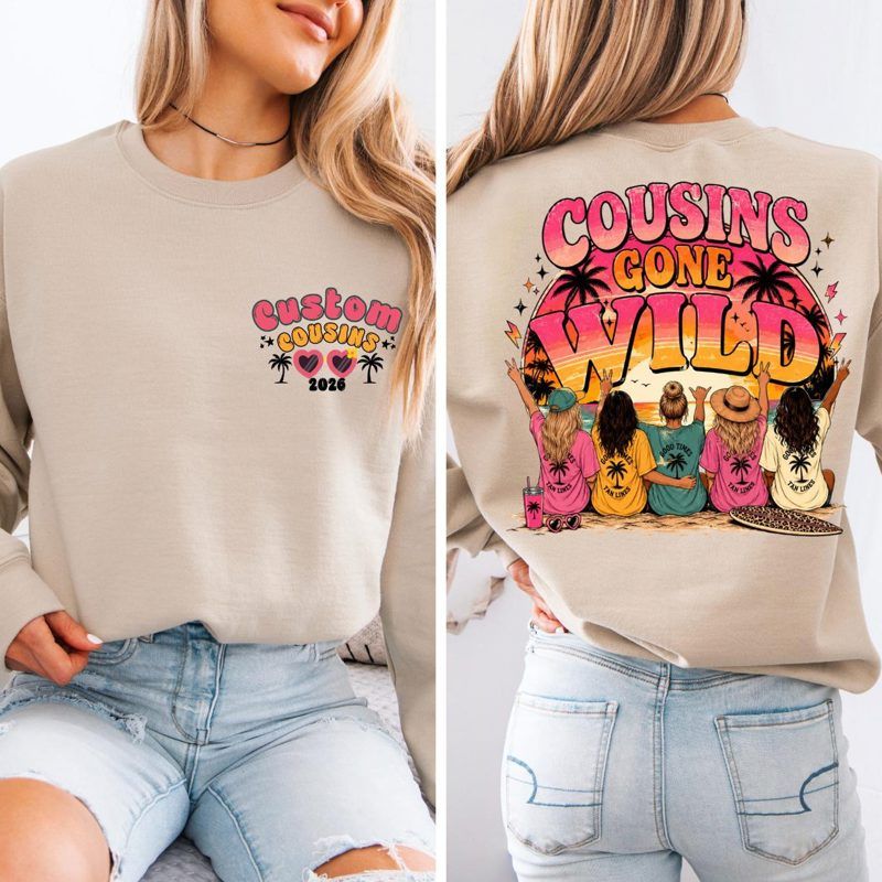 Custom Cousins Gone Wild Vacation Shirt