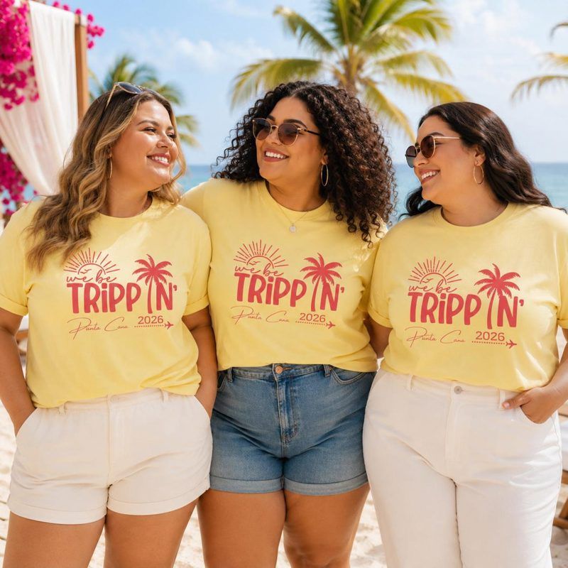 Plus Size Custom Location Matching Family Vacation Shirts
